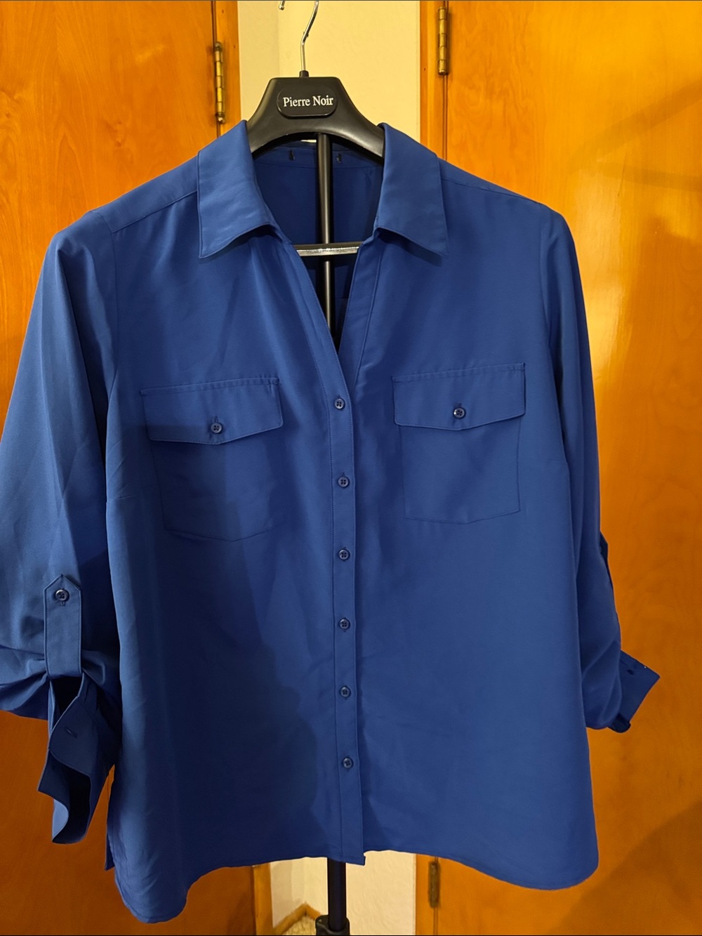 Royal Blue Button-Up Shirt